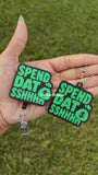 Spend Dat Sshhh Badge Reel + Keychain Set 💸
