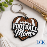 Football Mom Keychain STL Digital Download | Sports Mom 3D Print Design
