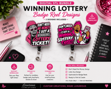 Winning Lottery Badge Reel STL Bundle | 2 Funny Digital 3D Print Designs