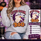 After Dark Boo Halloween PNG | Glam Ghost Halloween Digital Design