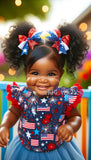 Fourth Of July Baby Stock Photo
