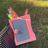 Oversized Pencil Sharpener Holder & Matching Earrings