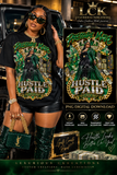 Pressure Made Hustle Paid PNG | Green & Gold Luxury Hustle Digital Design