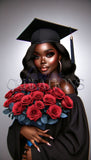 African American Grad Stock Photo