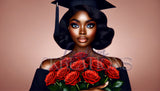 African American Grad Stock Photo