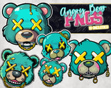 Angry Bear Shirt PNG Bundle