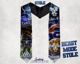 Personalized Beast Mode Graduation Stole