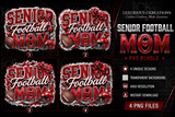 Senior Football Mom PNG Bundle | 4 Football Mom Digital Designs