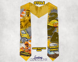 Personalized Construction Graduation Stole