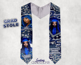 Personalized Diamond Themed Graduation Stole