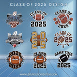 Football 2025 Grad PNG Bundle