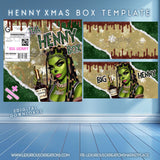 Henny Xmas Box Template