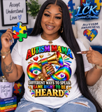 Autism Mama Shirt | Different Ways to Speak, Same Right to Be Heard Tee
