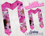 Personalized Lash Tech Graduation Stole