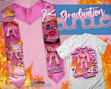 Personalized Girlz Graduation Stole & Shirt Bundle