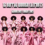 Woman With Ruffles Cliparts