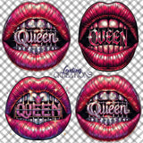 Queen Lips PNG Bundle