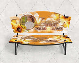 Butterflies And Sunflowers Bench JPEG