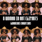 Black Woman Beach Cliparts
