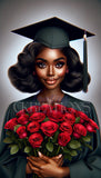 African American Grad Stock Photo