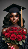African American Grad Stock Photo