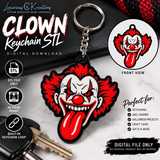 Scary Clown Keychain STL File | Horror Clown 3D Print Digital Download