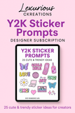 Y2K Sticker Prompts eBook