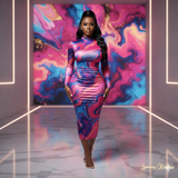 Vibrant Marble Glow Edition – Luxury Fashion Art Prompt
