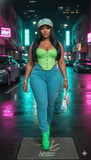 Neon Mint Luxe Collection – 5 Cinematic Prompt Pack