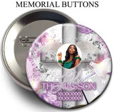 Lilac Purple Button JPEG