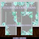 Light Green Aqua Grave Blanket Designs JPEG