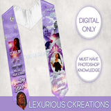 Purple And White Stole (DIGITAL PSD)