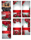 Red Frames Bundle JPEG
