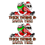 Thick Thighs And Santa Vibes PNG